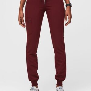 Figs Zamora Jogger Scrub Pants Burgundy- XL